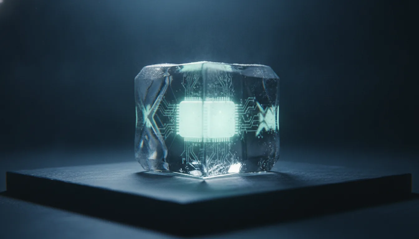 El cubo CUBIQ sobre un pedestal de pizarra